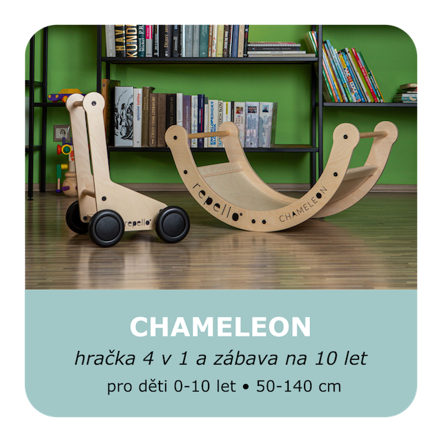 Chameleon-hračka 4 v 1 a zábava na 10 let